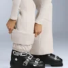 Pantaloni de schi elastici, cu talie înaltă și croi evazat, rezistenți la apă Pantaloni de schi elastici, cu talie înaltă și croi evazat, rezistenți la apă