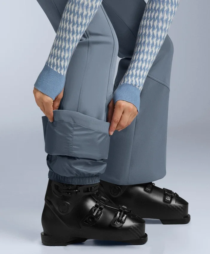Pantaloni de schi elastici, cu talie înaltă și croi evazat, rezistenți la apă Pantaloni de schi elastici, cu talie înaltă și croi evazat, rezistenți la apă
