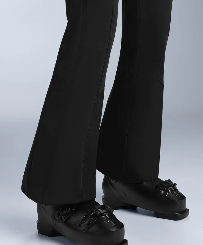 Pantaloni de schi elastici, cu talie înaltă și croi evazat, rezistenți la apă Pantaloni de schi elastici, cu talie înaltă și croi evazat, rezistenți la apă