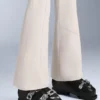Pantaloni de schi elastici, cu talie înaltă și croi evazat, rezistenți la apă Pantaloni de schi elastici, cu talie înaltă și croi evazat, rezistenți la apă