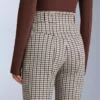 Pantaloni de schi elastici, cu talie înaltă, imprimați, rezistenți la apă Pantaloni de schi elastici, cu talie înaltă, imprimați, rezistenți la apă