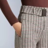 Pantaloni de schi elastici, cu talie înaltă, imprimați, rezistenți la apă Pantaloni de schi elastici, cu talie înaltă, imprimați, rezistenți la apă