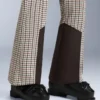Pantaloni de schi elastici, cu talie înaltă, imprimați, rezistenți la apă Pantaloni de schi elastici, cu talie înaltă, imprimați, rezistenți la apă