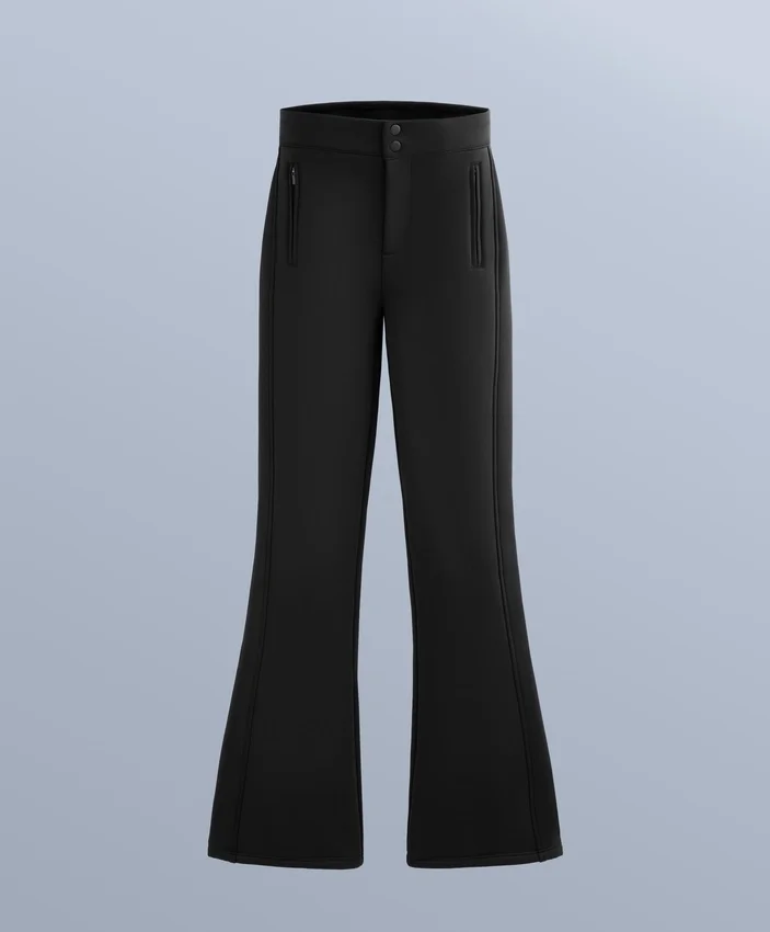 Pantaloni de schi elastici, rezistenți la apă, cu croi evazat pe toată lungimea Pantaloni de schi elastici, rezistenți la apă, cu croi evazat pe toată lungimea