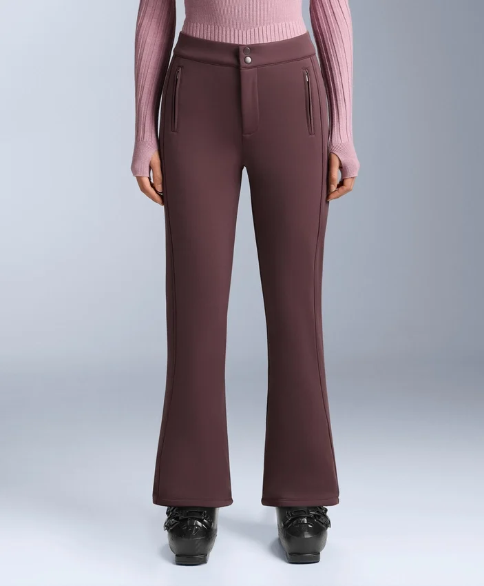 Pantaloni de schi evazați, elastici și rezistenți la apă Pantaloni de schi evazați, elastici și rezistenți la apă