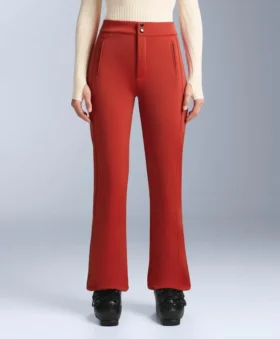 Pantaloni de schi evazați, elastici și rezistenți la apă