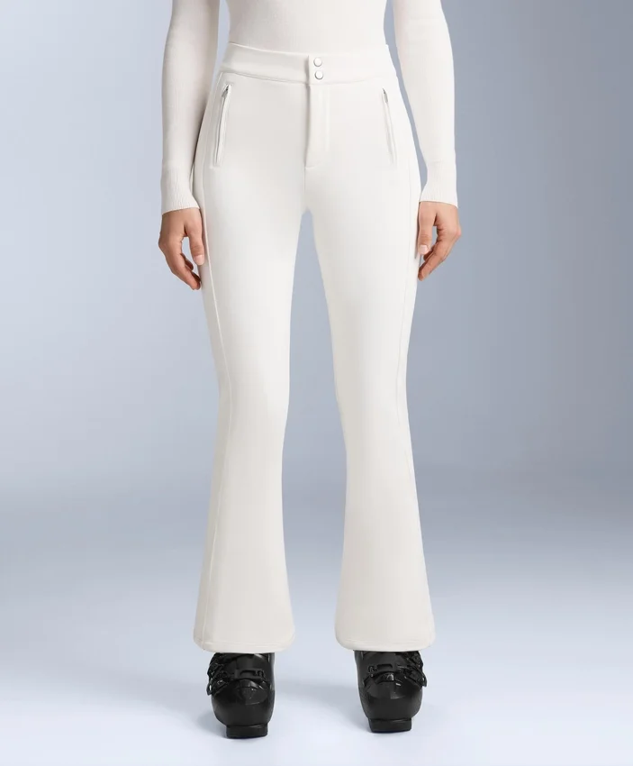 Pantaloni de schi evazați, elastici și rezistenți la apă Pantaloni de schi evazați, elastici și rezistenți la apă