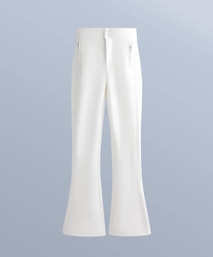 Pantaloni de schi evazați, elastici și rezistenți la apă Pantaloni de schi evazați, elastici și rezistenți la apă