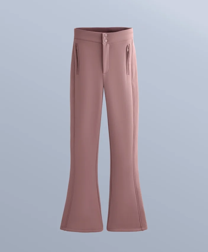 Pantaloni de schi evazați, elastici și rezistenți la apă Pantaloni de schi evazați, elastici și rezistenți la apă