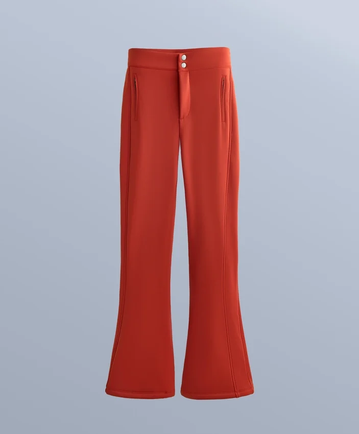 Pantaloni de schi evazați, elastici și rezistenți la apă Pantaloni de schi evazați, elastici și rezistenți la apă