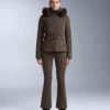 Pantaloni de schi evazați, elastici și rezistenți la apă