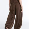 Pantaloni de trening din amestec de modal, cu textură Soft Touch Pantaloni de trening din amestec de modal, cu textură Soft Touch