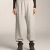 Pantaloni de trening din bumbac cu croială lejeră Pantaloni de trening din bumbac cu croială lejeră