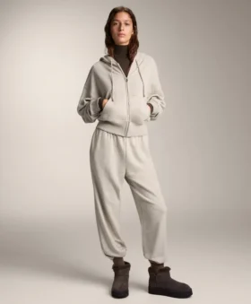 Pantaloni de trening din bumbac cu croială lejeră