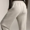 Pantaloni de trening din bumbac cu croială lejeră Pantaloni de trening din bumbac cu croială lejeră