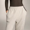 Pantaloni de trening din bumbac cu croială lejeră Pantaloni de trening din bumbac cu croială lejeră