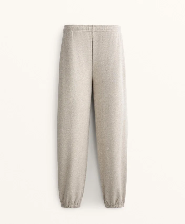 Pantaloni de trening din bumbac cu croială lejeră Pantaloni de trening din bumbac cu croială lejeră