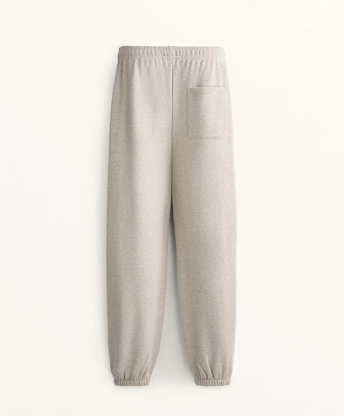Pantaloni de trening din bumbac cu croială lejeră Pantaloni de trening din bumbac cu croială lejeră