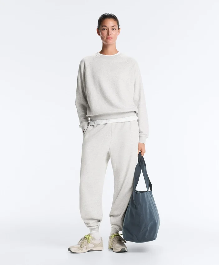 Pantaloni de trening din fleece din amestec de bumbac Pantaloni de trening din fleece din amestec de bumbac