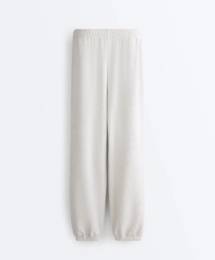 Pantaloni de trening din fleece din amestec de bumbac Pantaloni de trening din fleece din amestec de bumbac
