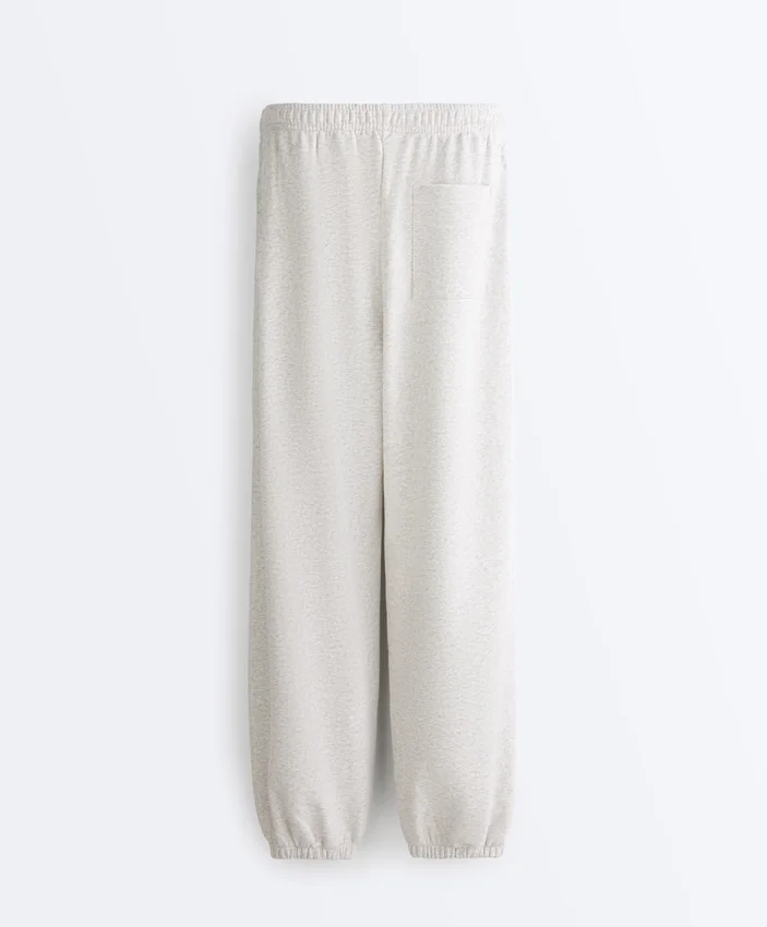 Pantaloni de trening din fleece din amestec de bumbac Pantaloni de trening din fleece din amestec de bumbac
