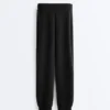 Pantaloni de trening mulati din material modal cu textura Soft Touch Pantaloni de trening mulati din material modal cu textura Soft Touch