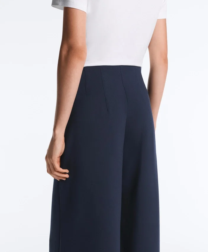Pantaloni din modal cu textură Soft Touch, cu detalii cu dungi marinărești Pantaloni din modal cu textură Soft Touch, cu detalii cu dungi marinărești