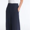 Pantaloni din modal cu textură Soft Touch, cu detalii cu dungi marinărești Pantaloni din modal cu textură Soft Touch, cu detalii cu dungi marinărești