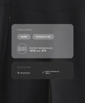 Pantaloni drepți, călduroși, cu talie înaltă