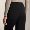 Pantaloni drepți, călduroși, cu talie înaltă Pantaloni drepți, călduroși, cu talie înaltă