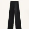 Pantaloni drepți, călduroși, cu talie înaltă Pantaloni drepți, călduroși, cu talie înaltă