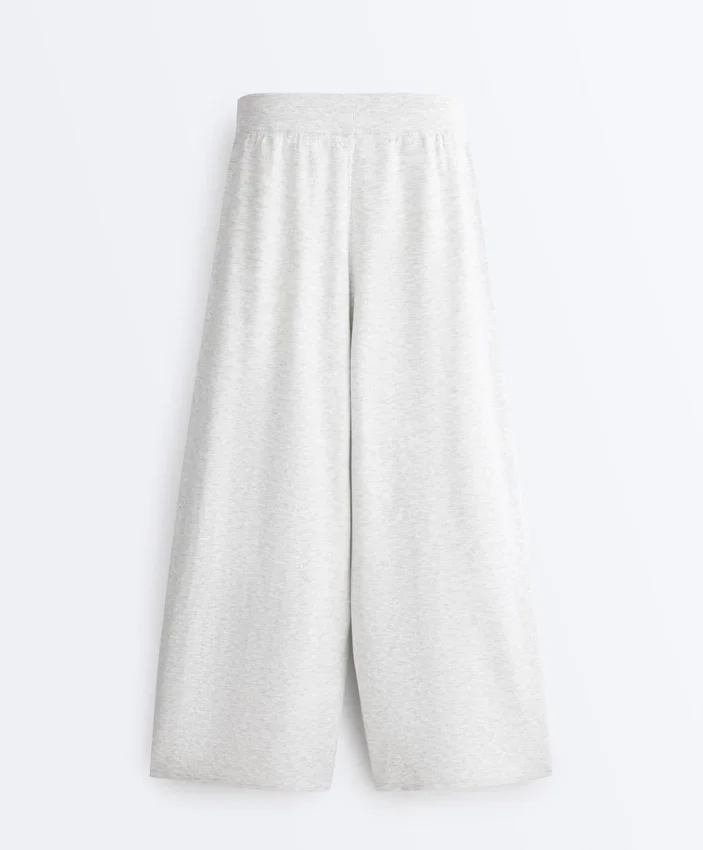 Pantaloni drepți din tricot Pantaloni drepți din tricot