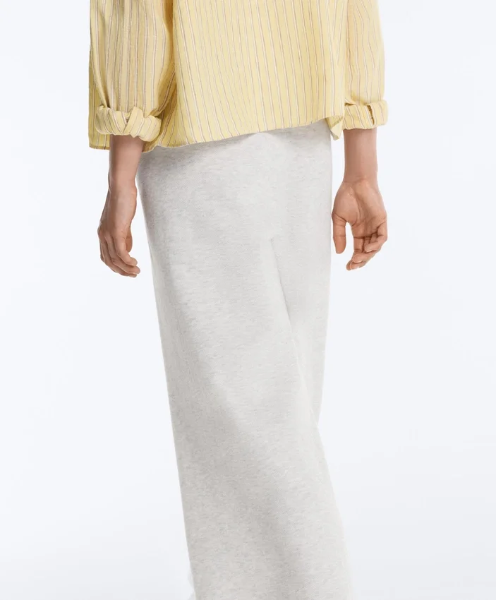Pantaloni drepți din tricot Pantaloni drepți din tricot