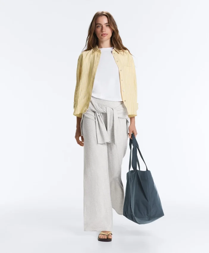Pantaloni drepți din tricot Pantaloni drepți din tricot