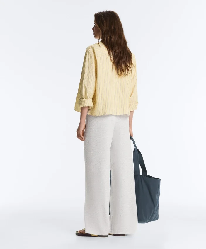 Pantaloni drepți din tricot Pantaloni drepți din tricot