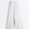 Pantaloni drepți din tricot Pantaloni drepți din tricot