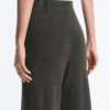 Pantaloni drepți din tricot cu nervuri Pantaloni drepți din tricot cu nervuri