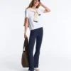 Pantaloni evazați Comfortlux con talia alta Pantaloni evazați Comfortlux con talia alta
