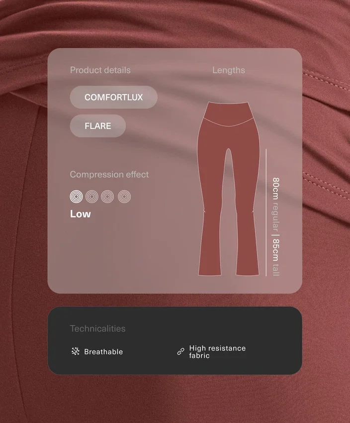 Pantaloni evazați Comfortlux con talia alta Pantaloni evazați Comfortlux con talia alta