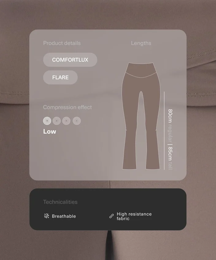 Pantaloni evazați Comfortlux con talia alta Pantaloni evazați Comfortlux con talia alta