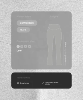 Pantaloni evazați Comfortlux con talia alta