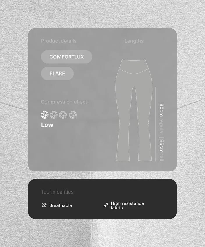 Pantaloni evazați Comfortlux con talia alta Pantaloni evazați Comfortlux con talia alta
