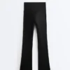 Pantaloni evazați Comfortlux cu talie foarte înaltă Pantaloni evazați Comfortlux cu talie foarte înaltă