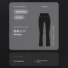Pantaloni evazați cu talie înaltă Evermove