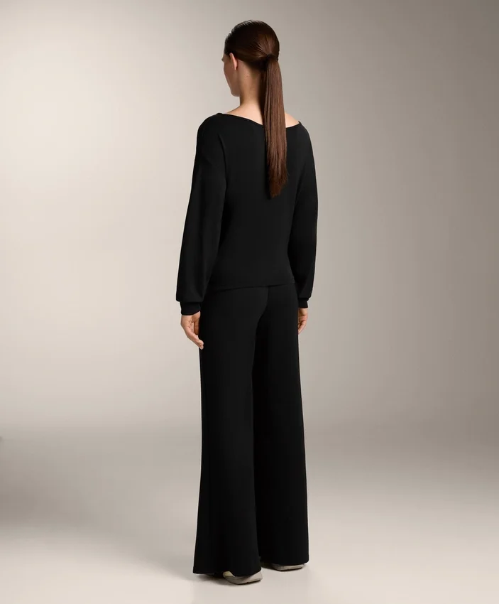 Pantaloni evazați din modal Soft Touch la atingere Pantaloni evazați din modal Soft Touch la atingere