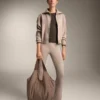 Pantaloni evazați din tricot Pantaloni evazați din tricot