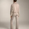 Pantaloni evazați din tricot Pantaloni evazați din tricot