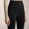 Pantaloni evazați, foarte călduroși, fără cusături, cu talie foarte înaltă