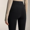 Pantaloni evazați, foarte călduroși, fără cusături, cu talie foarte înaltă