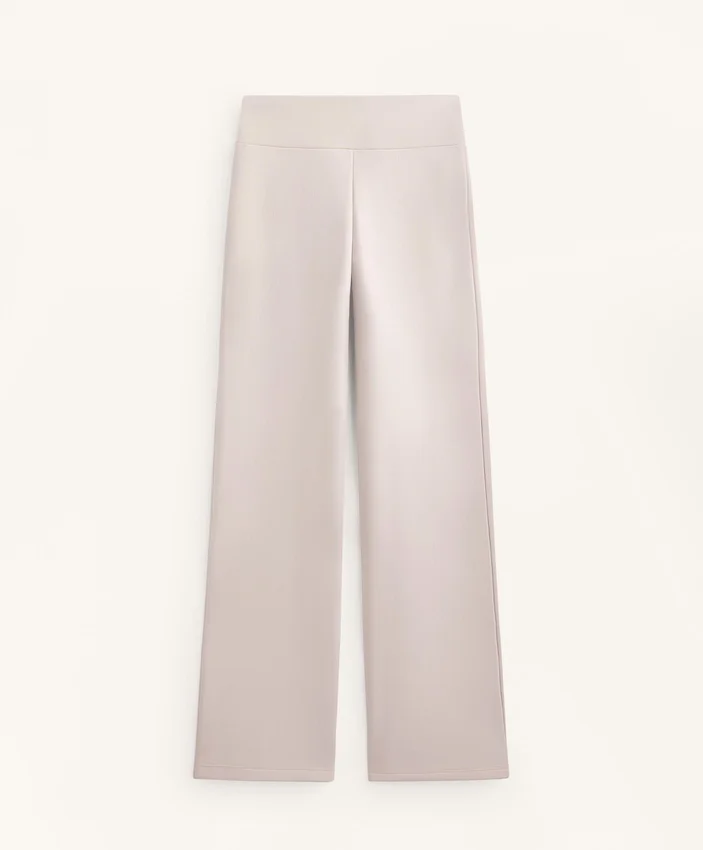 Pantaloni fără cusături, cu talie înaltă și croi evazat, extrem de călduroși Pantaloni fără cusături, cu talie înaltă și croi evazat, extrem de călduroși